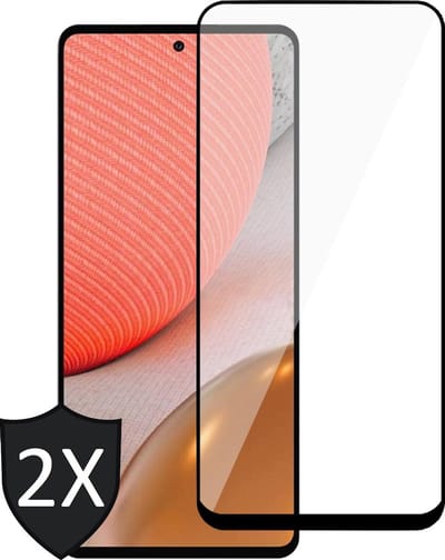 Screenprotector geschikt voor Samsung A72 - 2x FullGuard Screen Protector