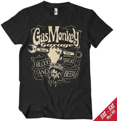 Gas Monkey Garage T-shirt Gmg Wrench Label T-shirt GMG-1-GMG017-H92-6