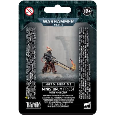 Figurine Games Workshop Warhammer 40k - Adepta Sororitas Pretre du Ministorum avec Vindictor