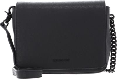 MANDARINA DUCK Leren Schoudertas Mellow Leather Hunting Bag Stormy Weather Donkergrijs