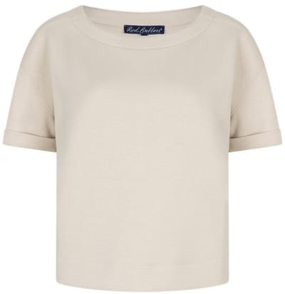 Red Button beige dames t-shirt   Ronde hals   Regular fit   Korte mouw Beige M
