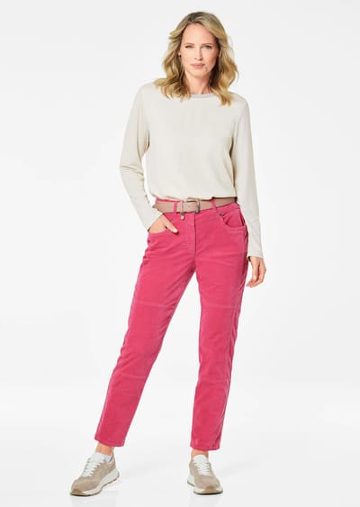 Goldner Fluwelen broek Comfortabele corduroybroek met waseffect