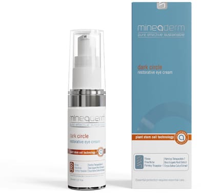 Mineaderm Dark Circle Restorative Eye Cream – Firming eye cream with peptides, stem cell technology & Haloxyl – Against dark circles & fine lines – 20 ml