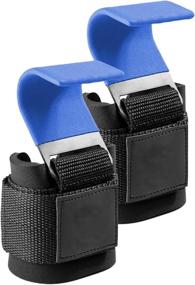 Set van 2 optrekhaken voor krachttraining, fitness en powerlifting - Lifting straps met polskussen voor deadlift en gewichtheffen voor mannen en vrouwen