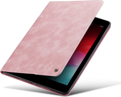 Casemania Hoes Geschikt voor Apple iPad 10.2 (2019, 2020, 2021) Pale Pink - Book Cover