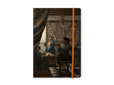 Lanzfeld Vermeer - Kunst Notitieboek A5 - Gelinieerd - De Kunst van het Schilderen - 80 Pagina's - Softcover