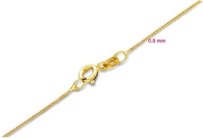 14 karaat gouden gourmet collier