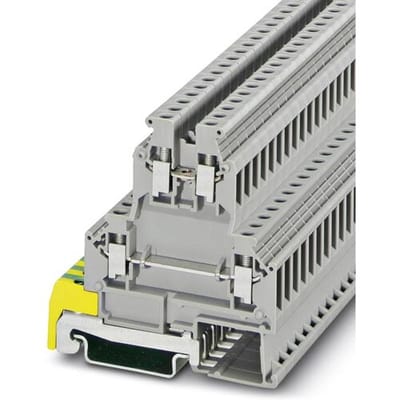 Phoenix Contact 0461018 Klem 2-etages 6.2 mm Schroeven Grijs 50 stuk(s)