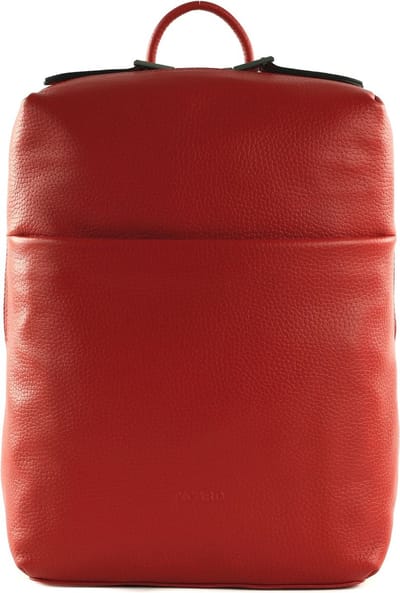 PICARD Leren Vrije tijd rugzak Rugzak met laptopvak Pure Backpack Lipstick Rood