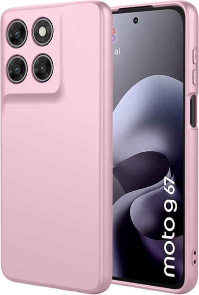 MobyDefend Hoesje - Geschikt voor Motorola Moto G67 / G77 / G87 - Matte Siliconen Backcover - Licht Roze