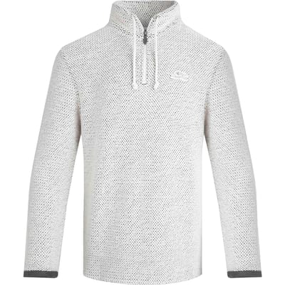 Weird Fish Heren Cruiser Macaroni Quarter Zip Pullover (Ecru)