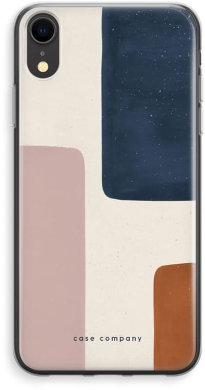 Case Company® - Hoesje geschikt voor iPhone XR hoesje - Geo #5 - Soft Cover Telefoonhoesje - Bescherming aan alle Kanten en Schermrand