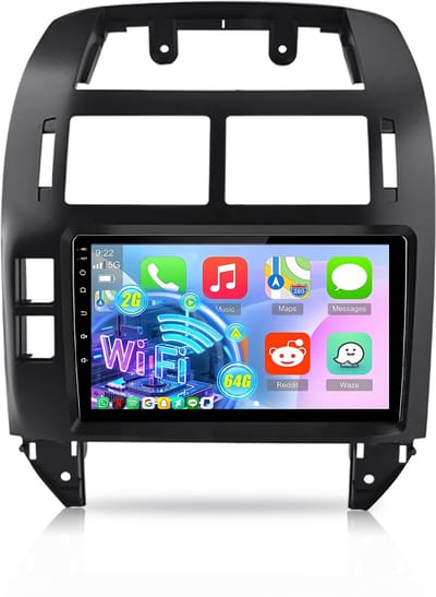 Hexinex Autoradio - Geschikt voor VW Polo 9N 2001-2009 - Carplay & Andriod Auto 2+64GB FM USB GPS