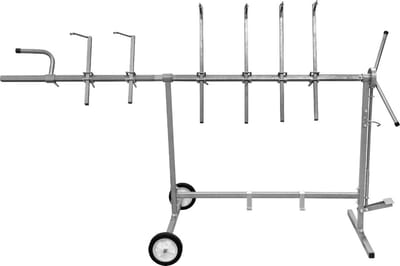 Standaard voor autolak - zilver - 101 cm hoog - 300 kg capaciteit