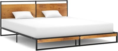 Bedframe Metaal - Bedframe - Slaapkamer Inrichten - Massieve Constructie - 180x200 cm - Zwart