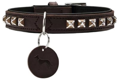 Hunter Hondenhalsband Larvik Style Donkerbruin Maat 50