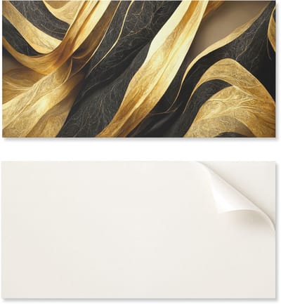Pakket bedrukte vinyltegels - Slaapkamerdecoratie met golven van texturen en patronen 10x40x20 cm