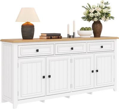 Anrichte - 160x35x76 cm - Moderne Sideboard - Opslag - Buffet - Woonkamer Set - Eenvoudig Design - Houtkleur