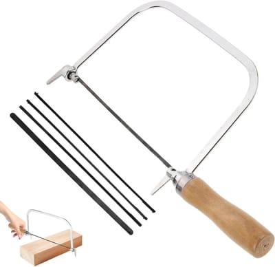 Ergonomische Houten Handzaag - Fijne Snedes - Nauwkeurige Houtbewerking - Vervangbare Scherpe Bladen - 30.5 Centimeter - Zwart