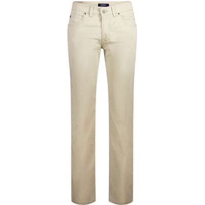 Gardeur Broek Bill Leisure Luxury Supima Cotton Stretch Frosted Dye Finish Zand / male