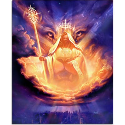De Lion King 5D DIY Diamond Painting Fantasie volledig rond diamantborduurwerk 20X30CM brown