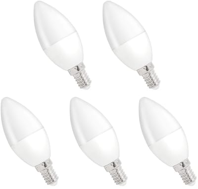 Spectrum LED Kaarslamp E14 8W - 230V - 710 Lumen - 3000K Warm wit - Gezellig licht - Energiezuinig - 5 stuks