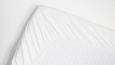 Snoozing - Hoeslaken  - Lits-jumeaux - 200x220 cm - Percale katoen - Wit