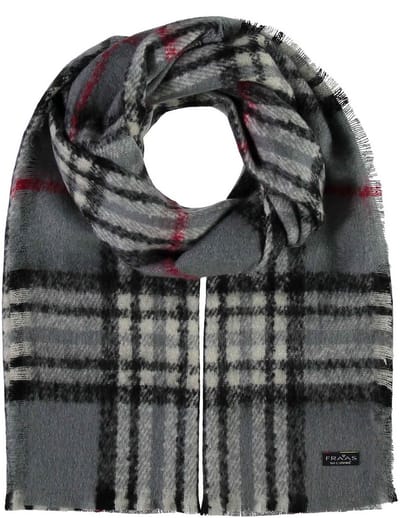 FRAAS Sjaal Cashmink® stole with FRAAS pattern Mid Grey Grijs Veelkleurig