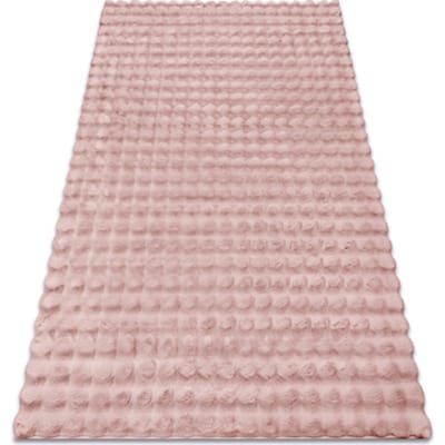 Kleden Rugsx Tapijt BUBBLE poederroze 45 IMITATIE VAN KONIJNENB 60x100 cm