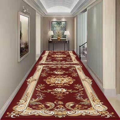 Europese Stijl Hal Tapijt Antislip Senioren Hal Gang Lange Vloerkleed Zacht Trap Overgang Decoratie Mat Luxe Makkelijk Schoon te Maken 160*200cm