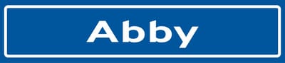 Fotofabriek Straatnaambord Abby | Straatnaambord met naam | Cadeau Abby