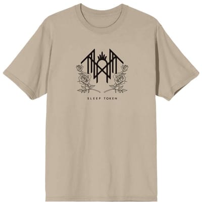 Sleep Token T-shirt - Floral Logo - S tot 4XL - voor Mannen - zand