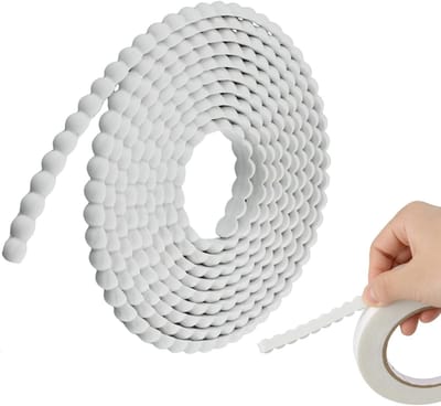 Dailygoods- Gietrand Flexibel - Zelfklevend - 3D - Decoratie - PVC - 2 m x 1 cm - Sierlijst