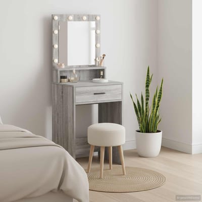 vidaXL - Kaptafel - Grijs - Sonoma - 50 - x - 41 - x - 135 - cm - Bewerkt - hout