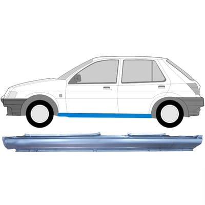 Volledige dorpel voor Ford Fiesta 1989-1995 / Links