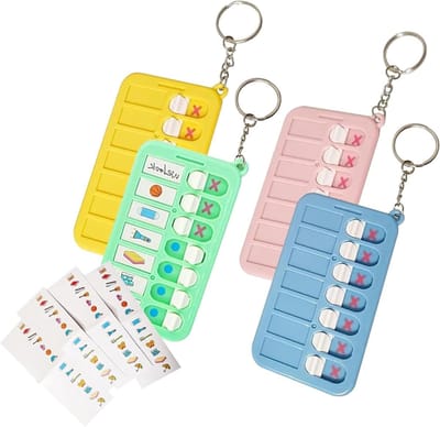 Allecto Plus: Herbruikbare to-do-lijst voor kinderen - Afneembare takenplanner en dagplanner - Checklistboard voor ADHD - Efficiënte organisatie - Set van 4 stuks