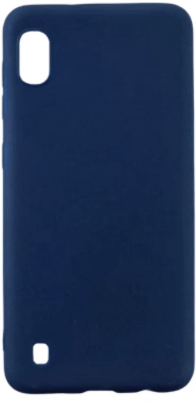 Shop4 Hoesje Geschikt voor Samsung Galaxy A10 - Zachte Back Cover - Mat Blauw - Schokbestendig