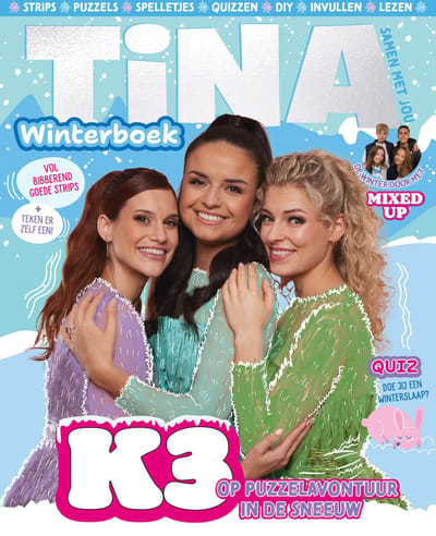 Tina Winterboek 2024 - Winterboek met K3 - Winterboek - Doeboek - Puzzels - Tekenen - Posters - Strips - DIY - Invulboek - Vakantieboek - Invullen - Knippen - Schrijven - Quiz