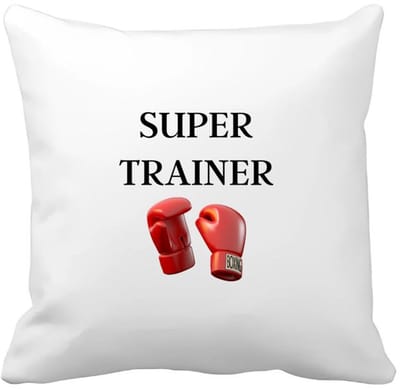 Akyol - super trainer Kussen hoes - Sport - coach - boxing - trainer - geschenk - verjaardag - love gift - 40 bij 40 cm