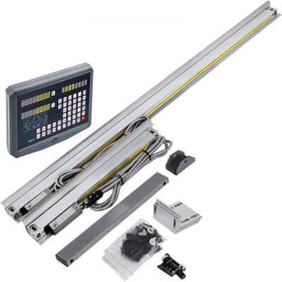 VEVOR 2-assige digitale lineaire schaal met hoge precisie, 220V lineaire schaal, 10 voet digitale weergave lineaire schaal met hoge precisie