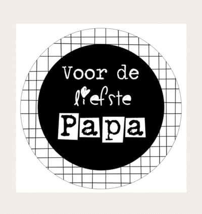 Bier opener - Flessen opener - Fles - Drank - Flesopener - Fles opener - Bieropener - Opener bier Liefste Papa zwart wit button 56mm