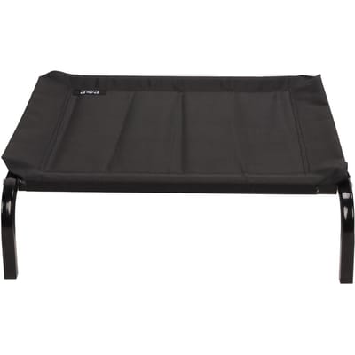 Lit surélevé pour chien respirant lavable amovible en maille cadre en fer portable rafraîchissant lit surélevé pour chien pour camping en plein air black