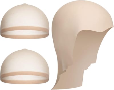 Bald Cap voor Volwassenen met 2 Stuks Perückenkappen voor Halloween, 1920s Kostuumaccessoires voor Mannen, Vrouwen en Kinderen