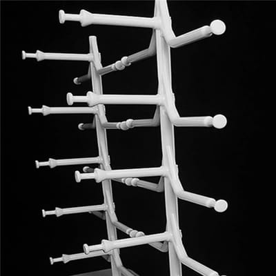 Brillenstandaard Houder - Framerek Display - Collectie Organiseren - Twee Rijen Capaciteit - 37 cm Hoog - Wit