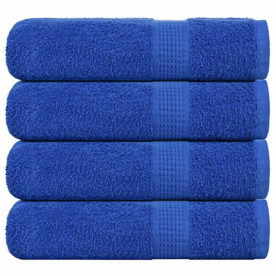vidaXL - Badhanddoeken - FROGN - 4 - st - 100x150 - cm - 360 - g/m² - blauw