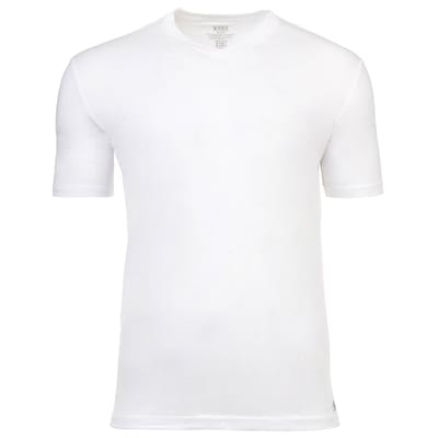Scotch & Soda 3pk Mens Ultra Soft V-neck Tee Underwear White Size: L | Basic T-Shirts Outlet | Heren | Wit