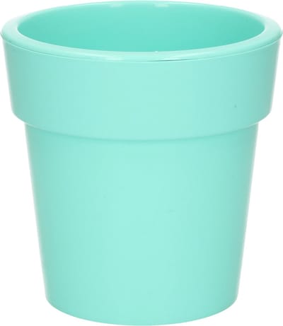 Hega Hogar Plantenpot - pastel groen - kunststof - 25 x 25 cm - binnen/buiten