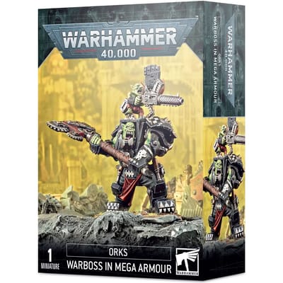 Beeldje Games Workshop Warhammer 40k - Orks Boss de Guerre en Mega-Armure