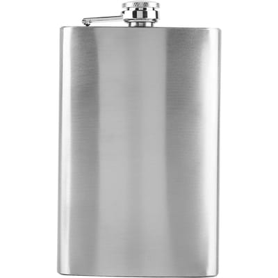 Roestvrijstalen Flacon Zakfles voor Whiskey Likeur Wijn Alcohol(10oz) gray