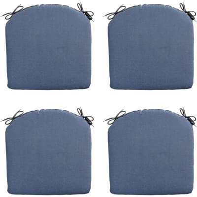 Madison - Zitkussen Panama safier blue - Ca. 46x48 cm - Set van 4